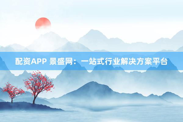 配资APP 景盛网：一站式行业解决方案平台