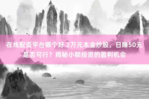 在线配资平台哪个好 2万元本金炒股，日赚50元是否可行？揭秘小额投资的盈利机会